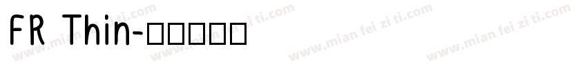 FR Thin字体转换